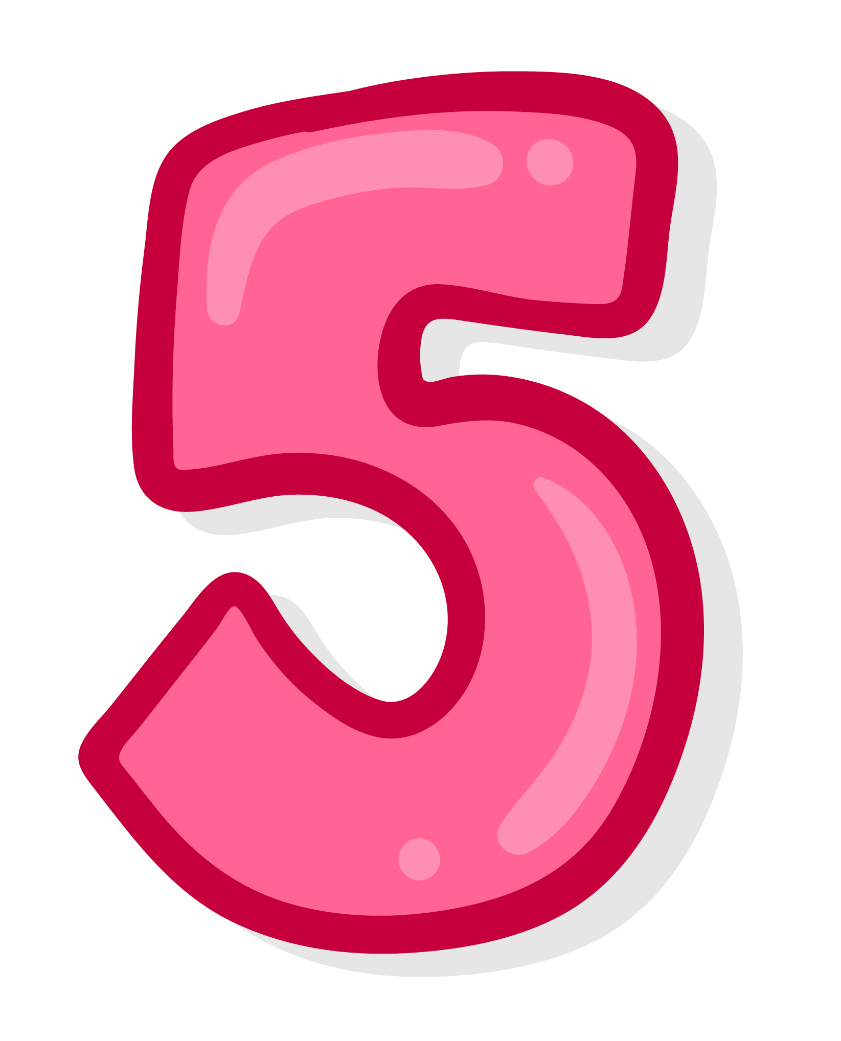  5 Number PNG Images Transparent Background PNG Play