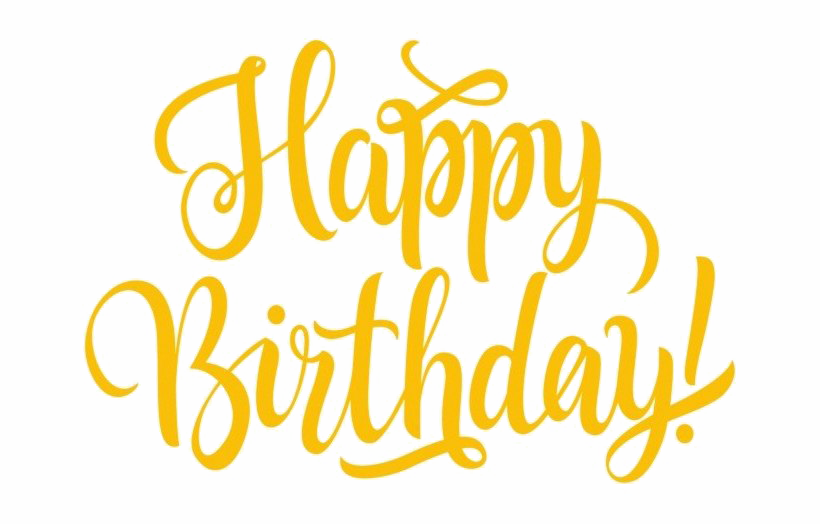 Happy Birthday Calligraphy Png Clipart Background Png Play