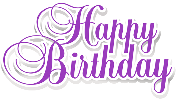 Happy Birthday Calligraphy Transparent Background Png Play