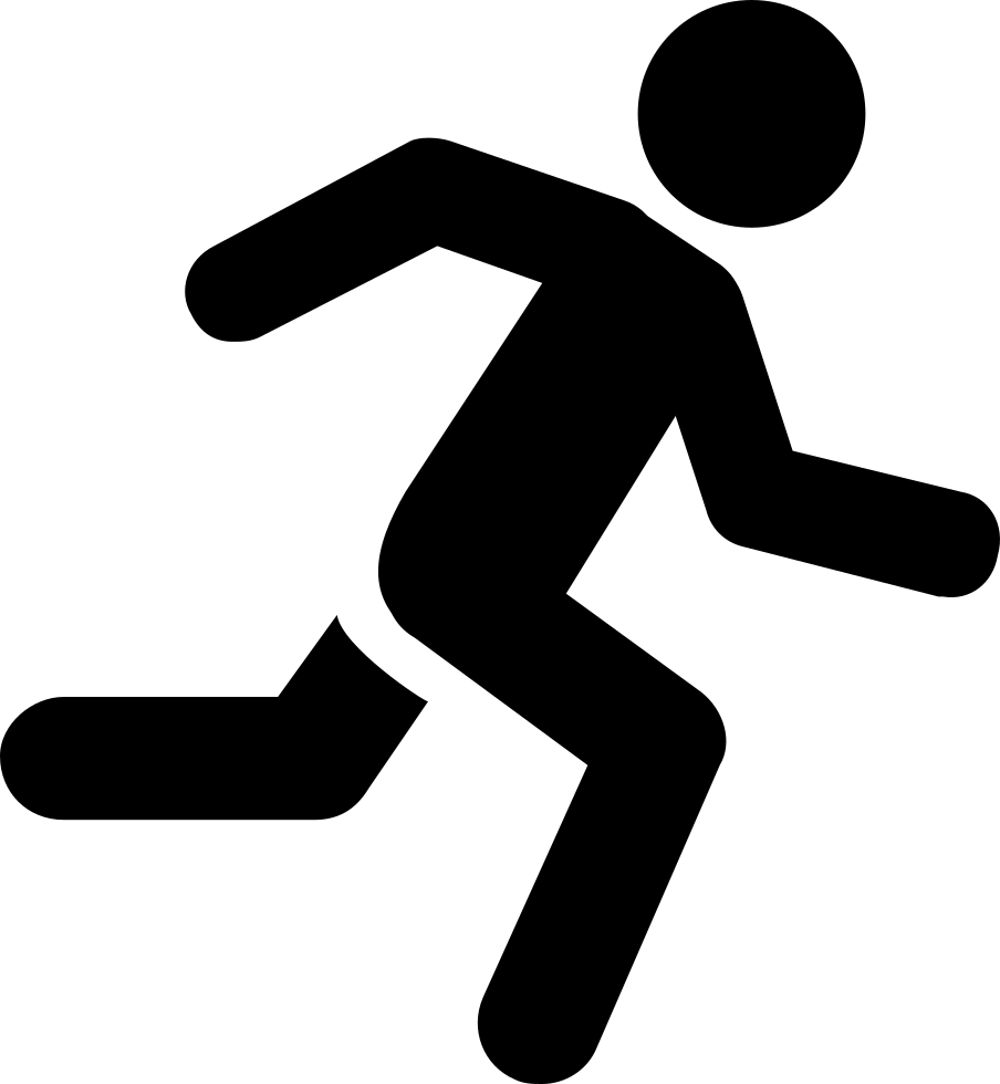 Running Man Black Transparent Background | PNG Play