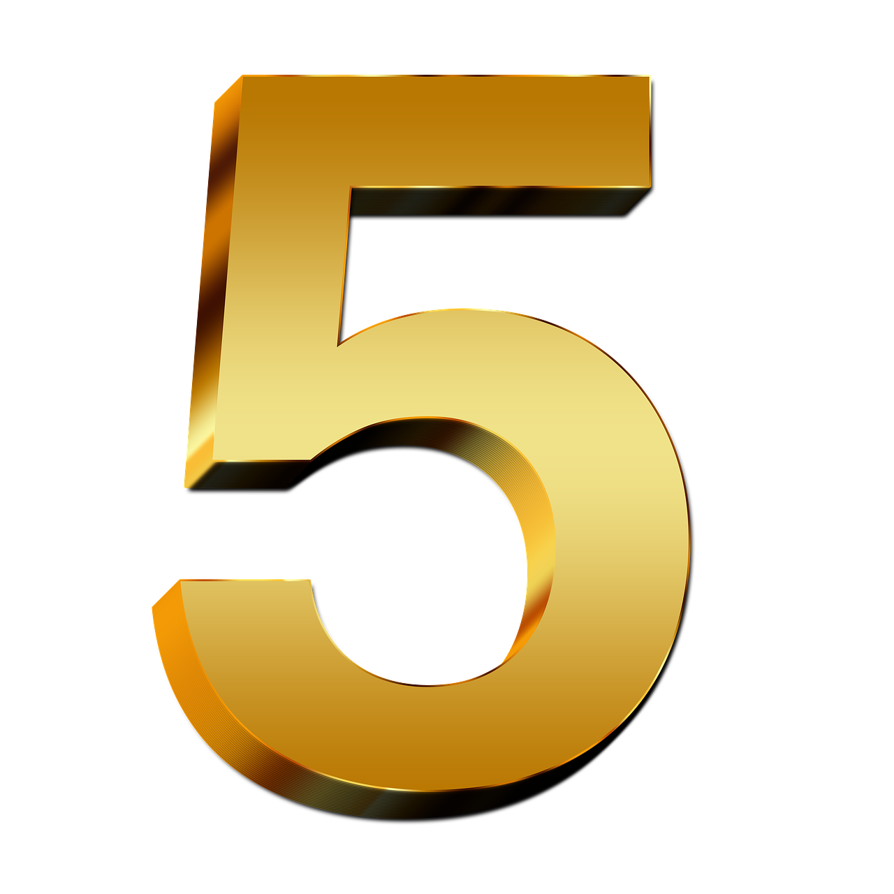 Number 5 Transparent Images | PNG Play
