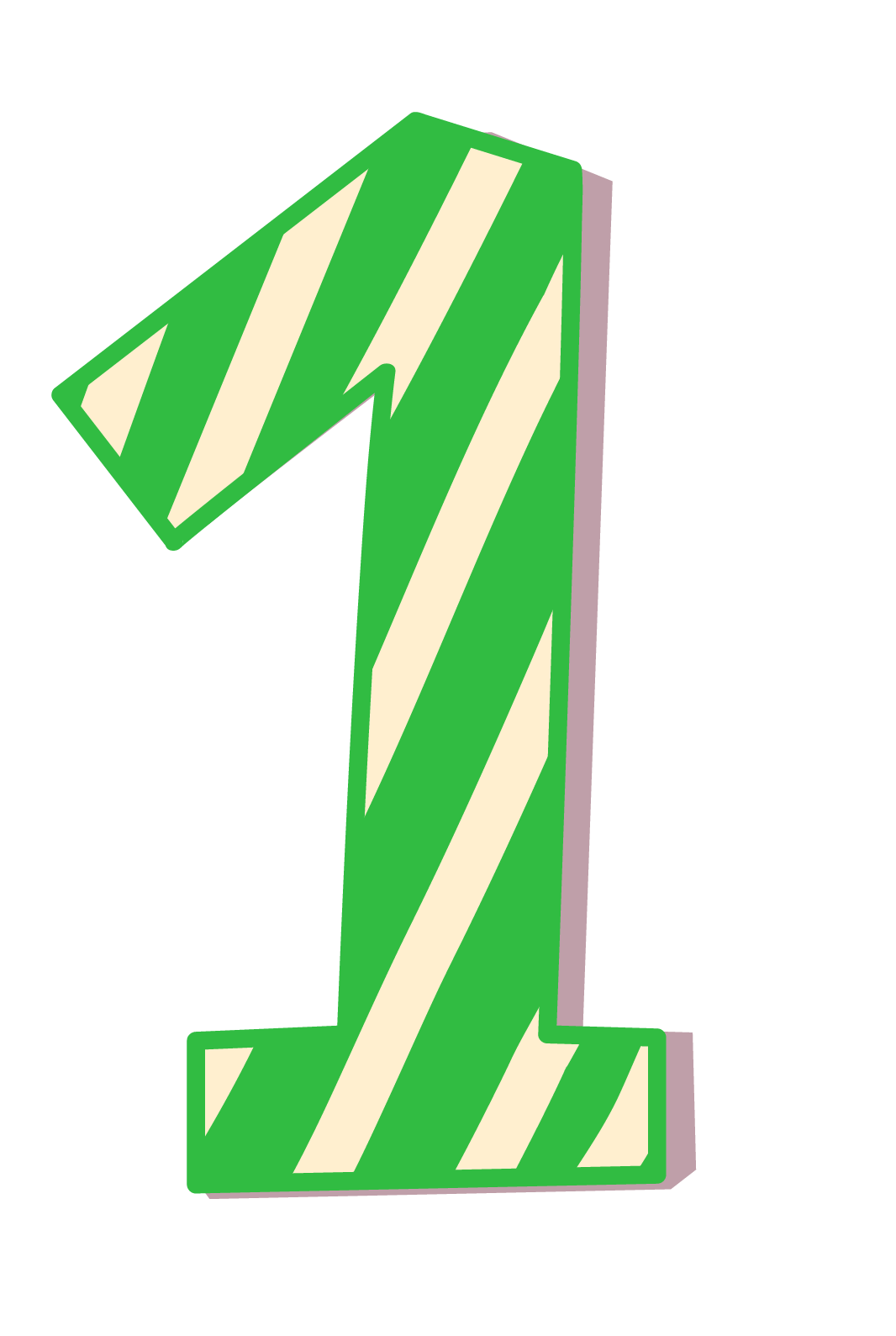 1 Number PNG Stock Images