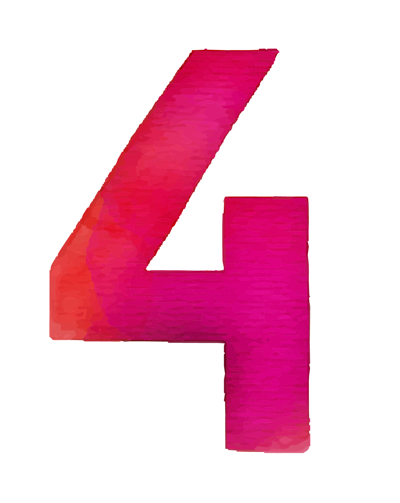 4 Number PNG Royalty-Free Image