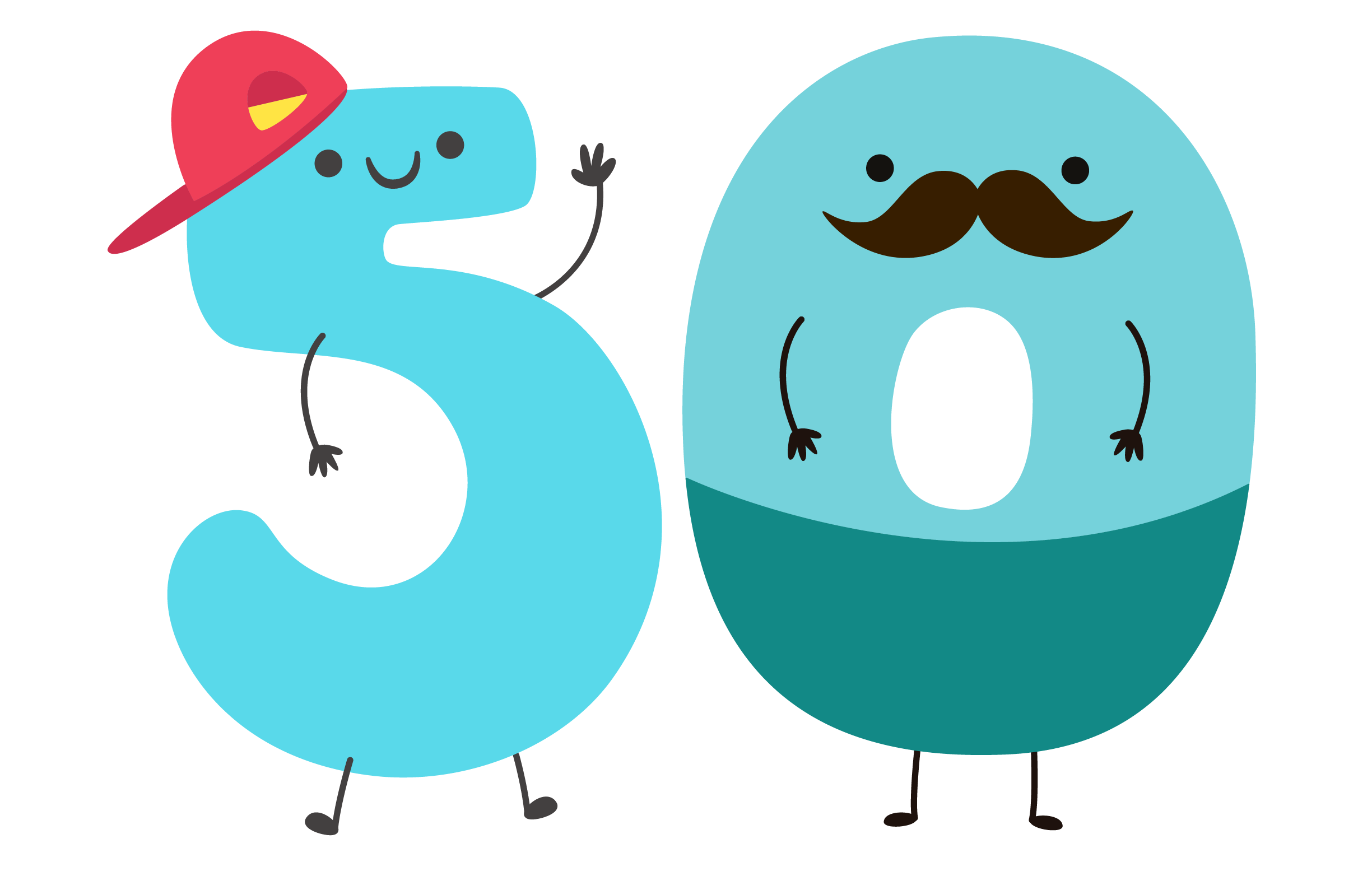 50 Number PNG HD Free Image
