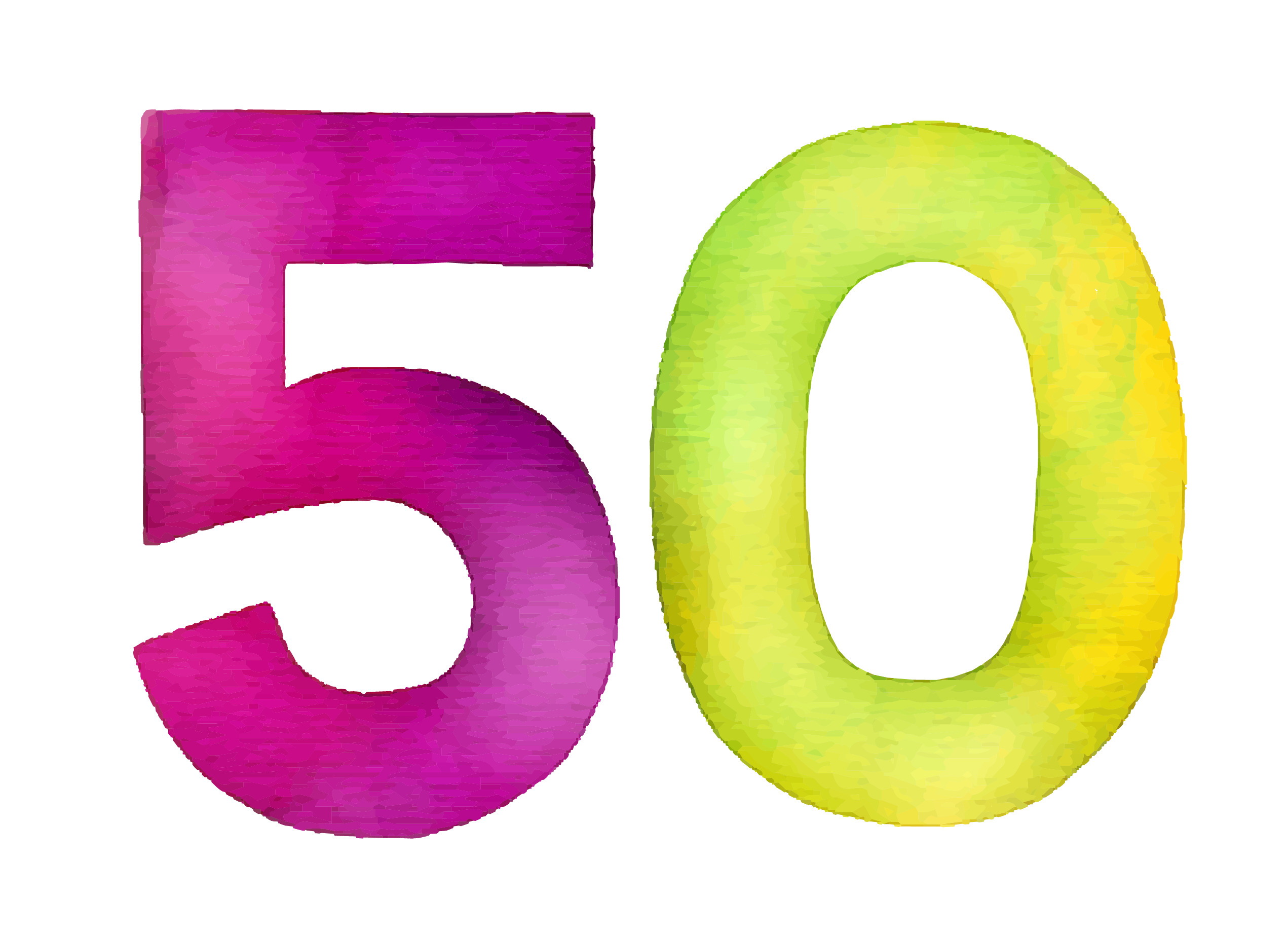 50 Number PNG Royalty-Free Image