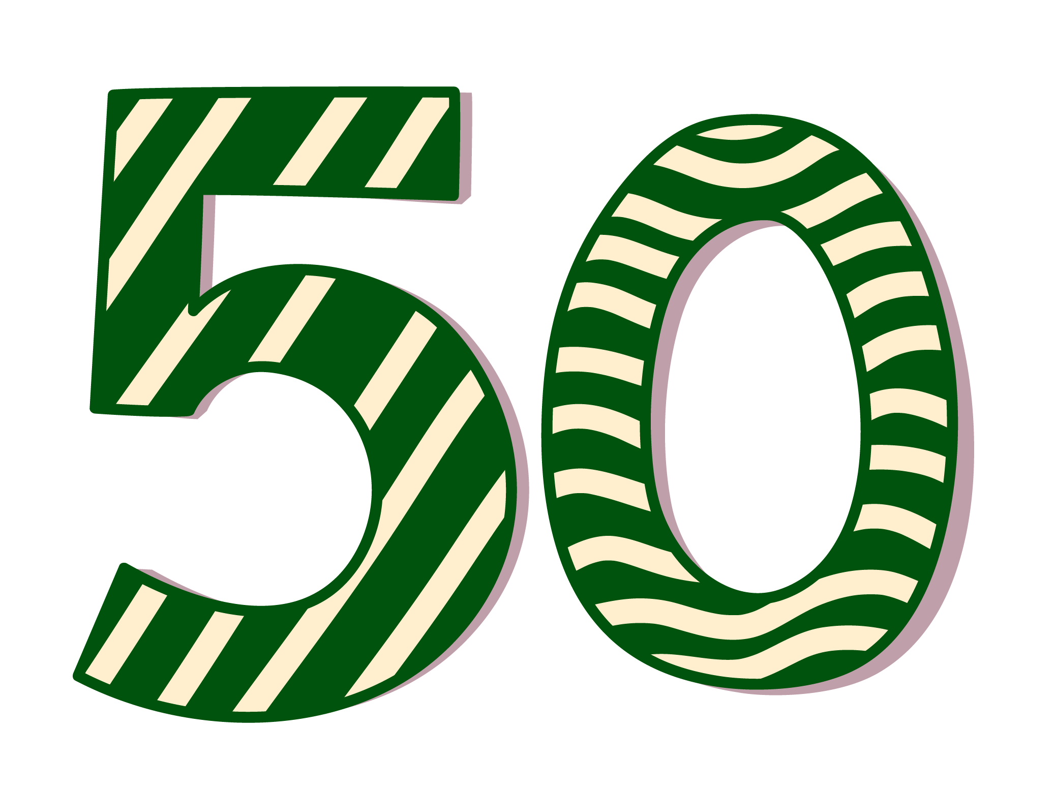 50 Number PNG Stock Images