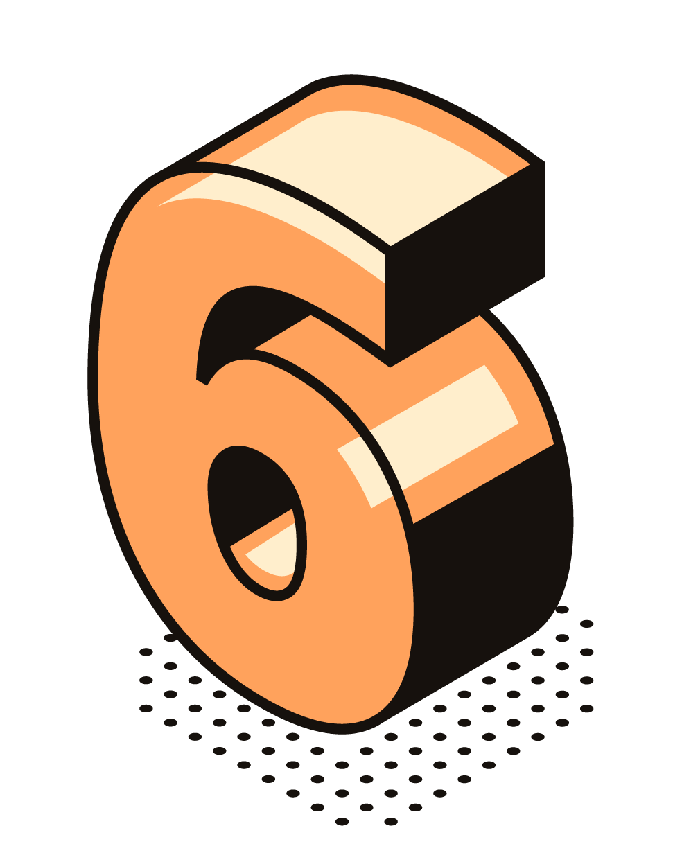 6 Number PNG Free Commercial Use Images