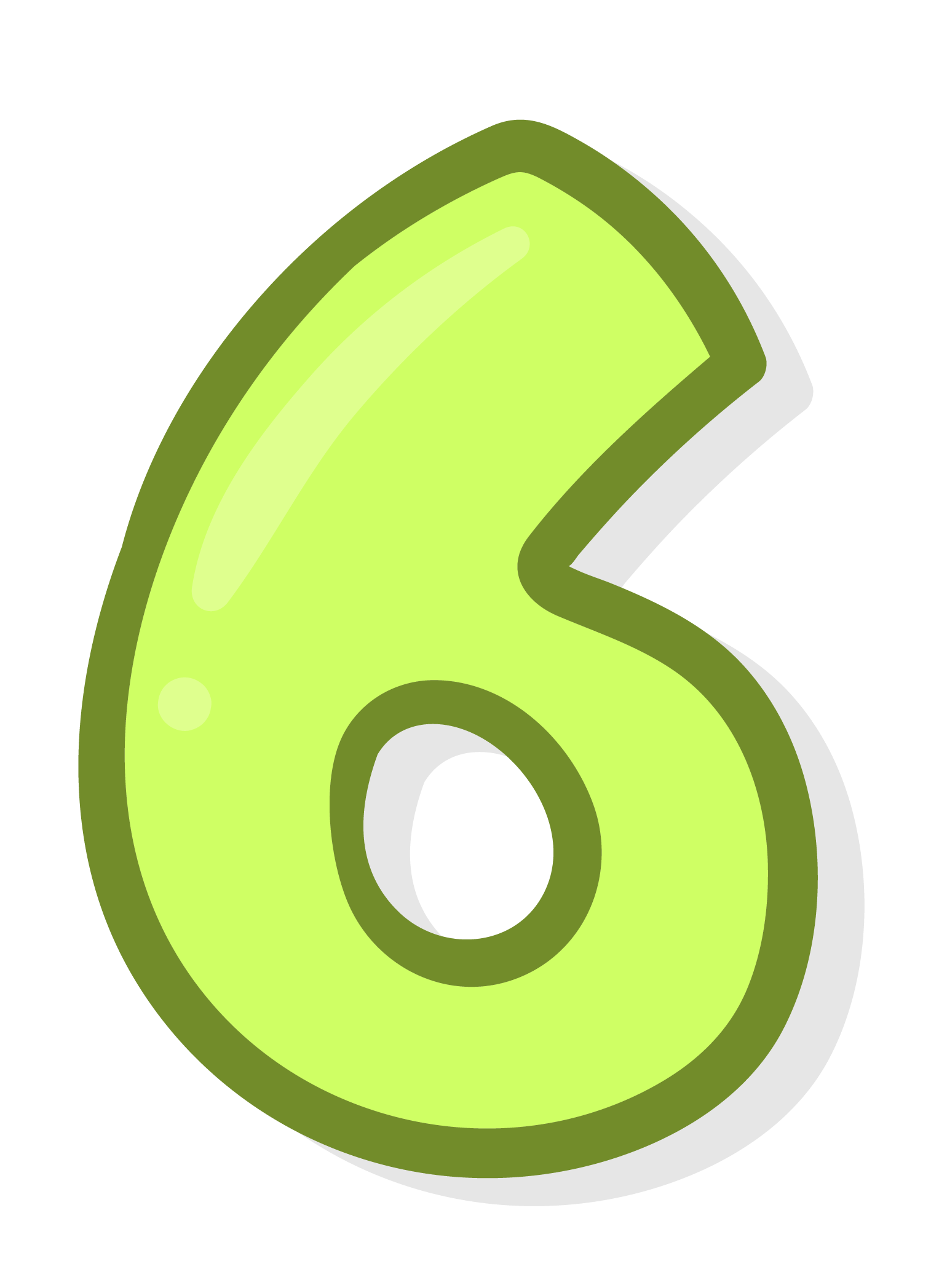 6 Number PNG Free Image