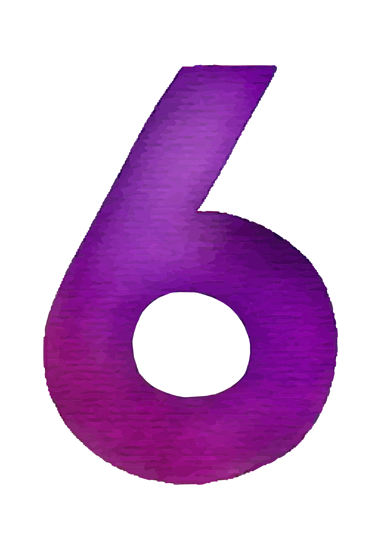 6 Number PNG Royalty-Free Image