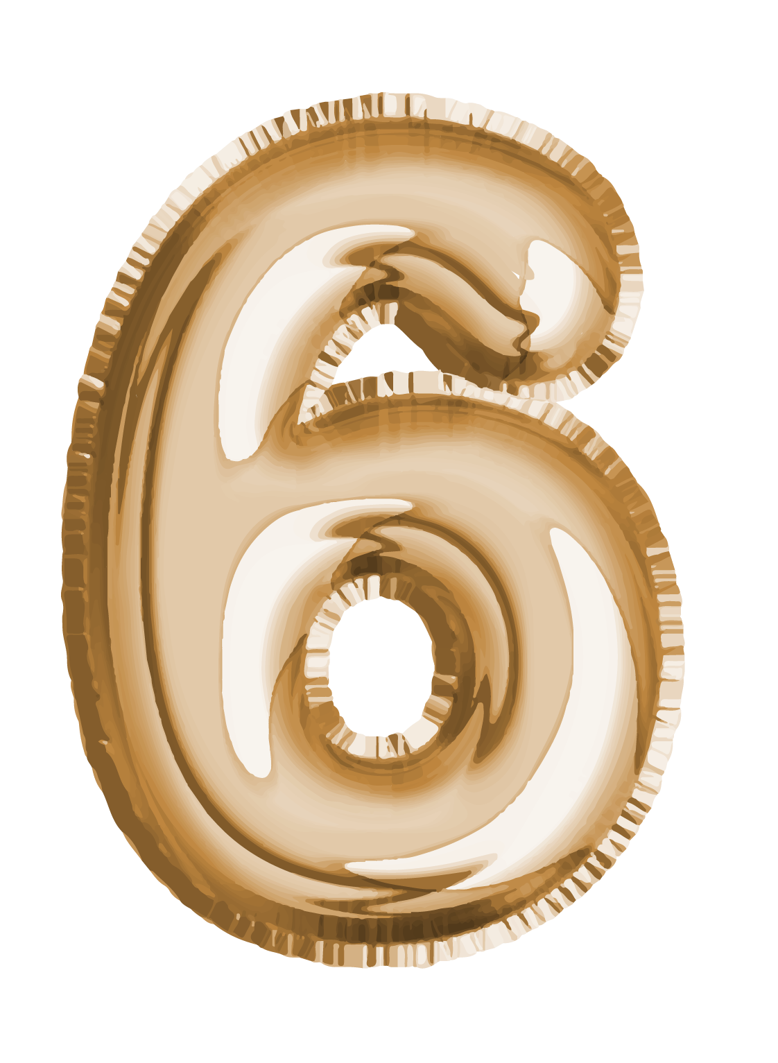 6 Number PNG Royalty-Free Photo