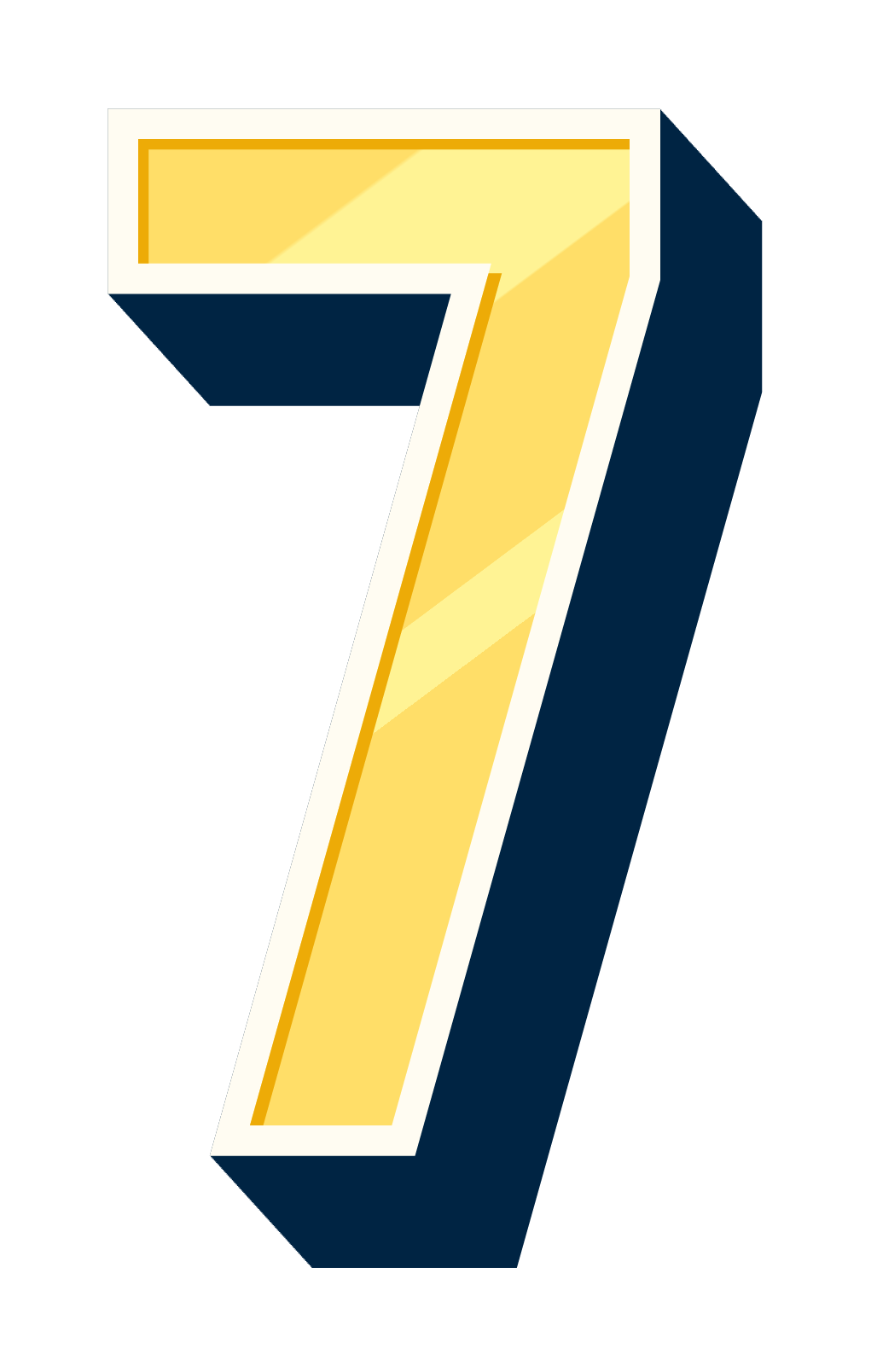 7 Number PNG Stock Photo