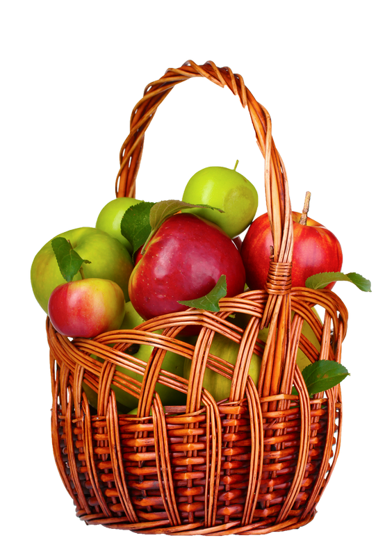 Basket of Apple PNG Image