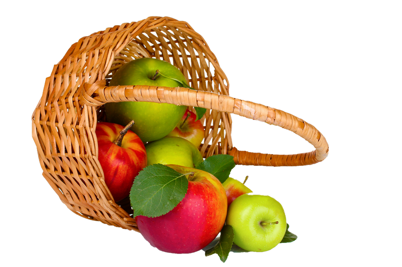 Basket of Apple PNG Royalty-Free Image