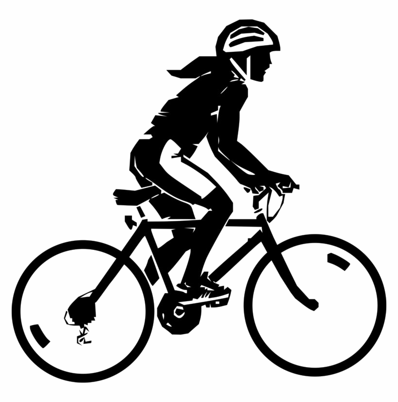 Schwarzer Radfahren-PNG-Clipart-Hintergrund