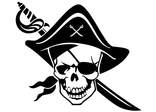 Black Pirate Background PNG Image