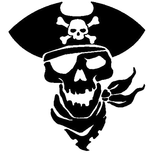 Black Пиратский прозрачный PNG