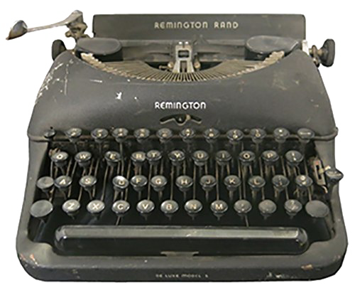 Black Typewriter Free PNG