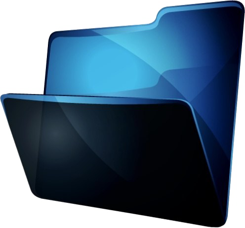 Folder biru PNG unduh gambar