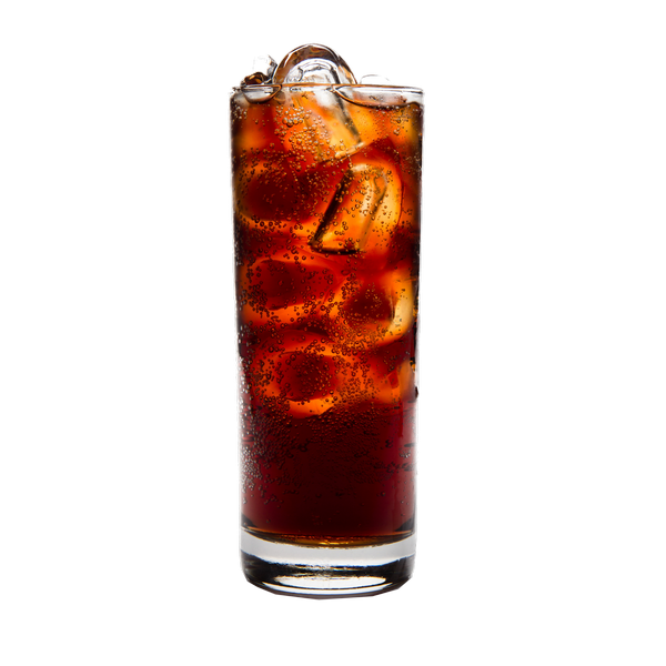 Cola With Ice Cubes PNG Image