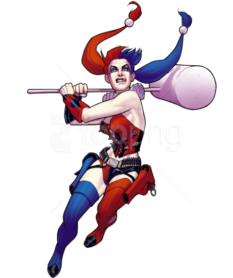 Comic Harley Quinn PNG Clipart Achtergrond