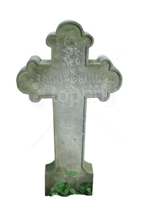 Cross Gravestone Фон PNG Image
