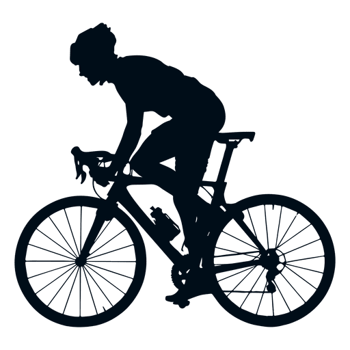Immagine trasparente in bicicletta