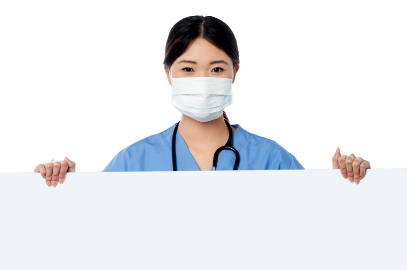 Doctor con banner PNG gratis imagen