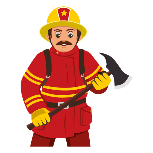 Firefighter PNG HD kualitas