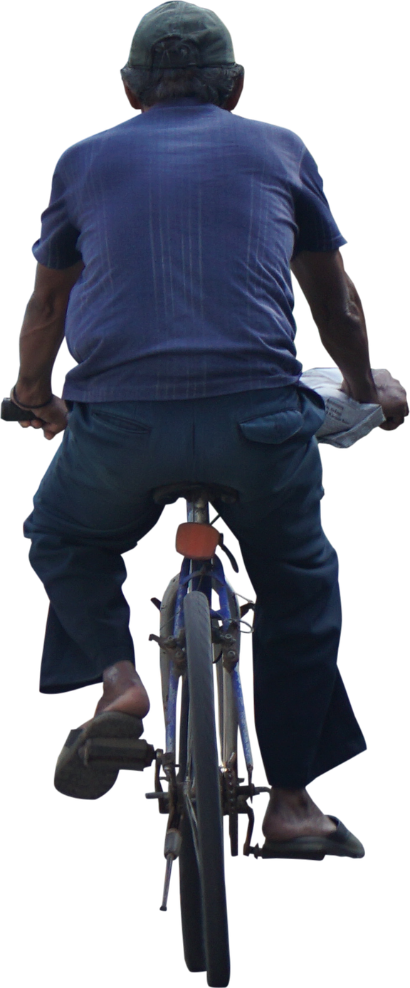 Human Bersepeda transparan PNG gratis