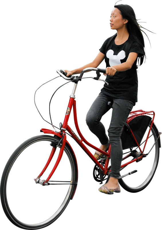Menselijk fietsen transparant PNG