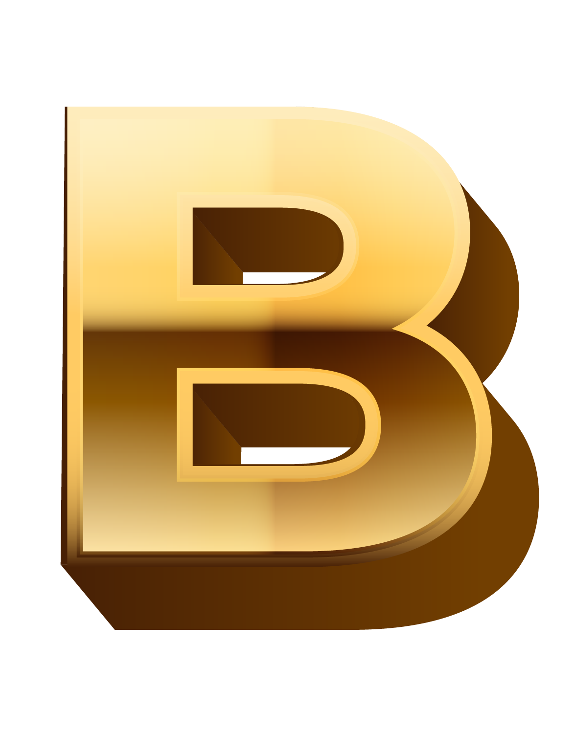 Letter B PNG Stock Images