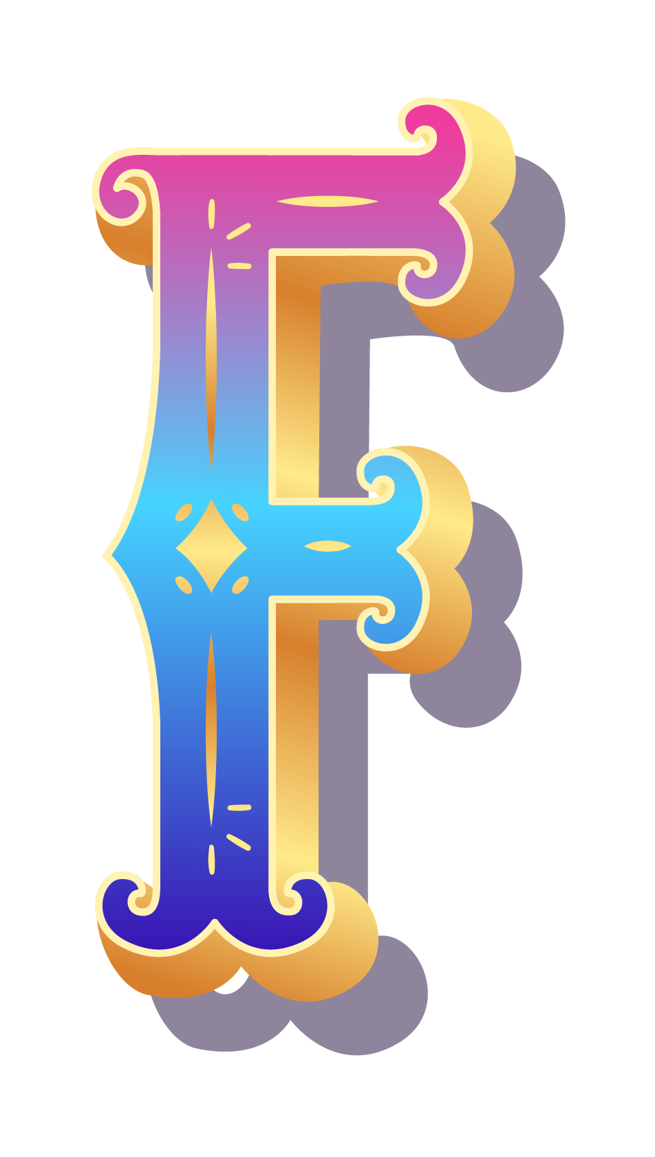 Letter F PNG Free Image