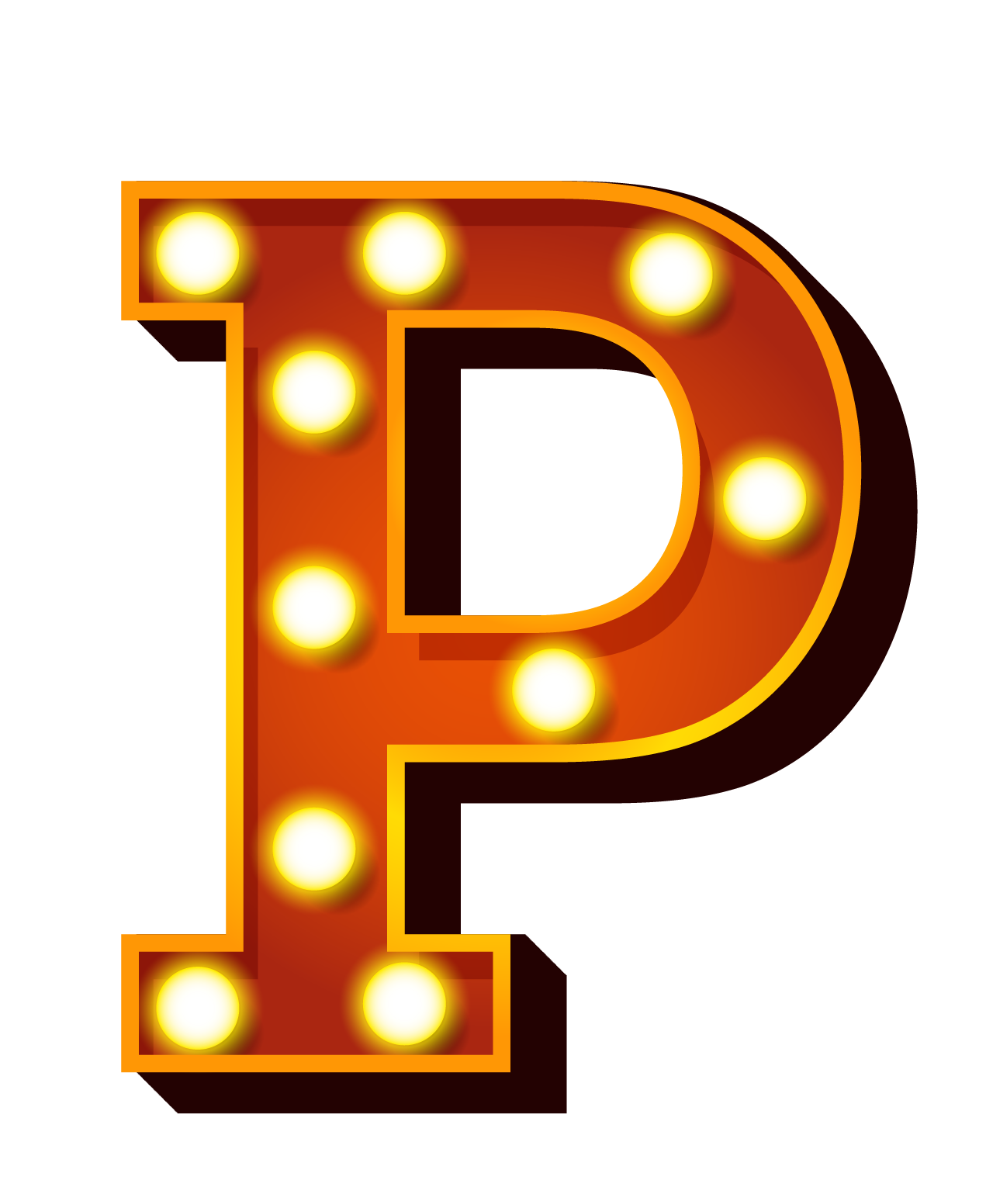 Letter P PNG Background Image