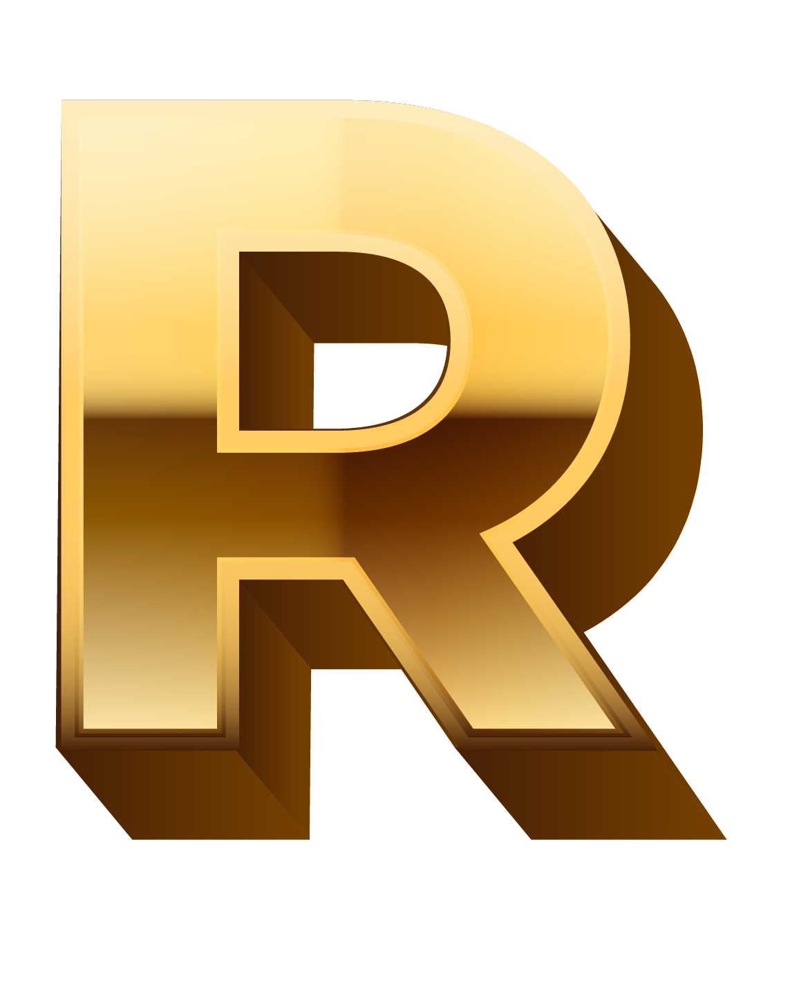 Letter R PNG Stock Images