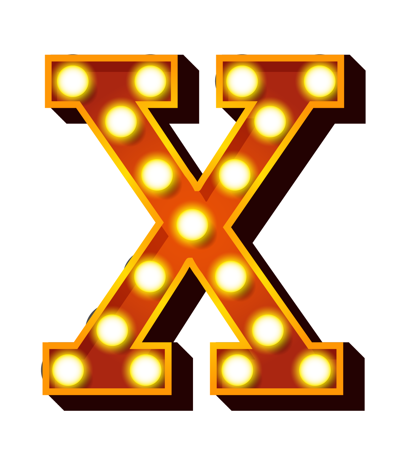 Letter X PNG Background Image