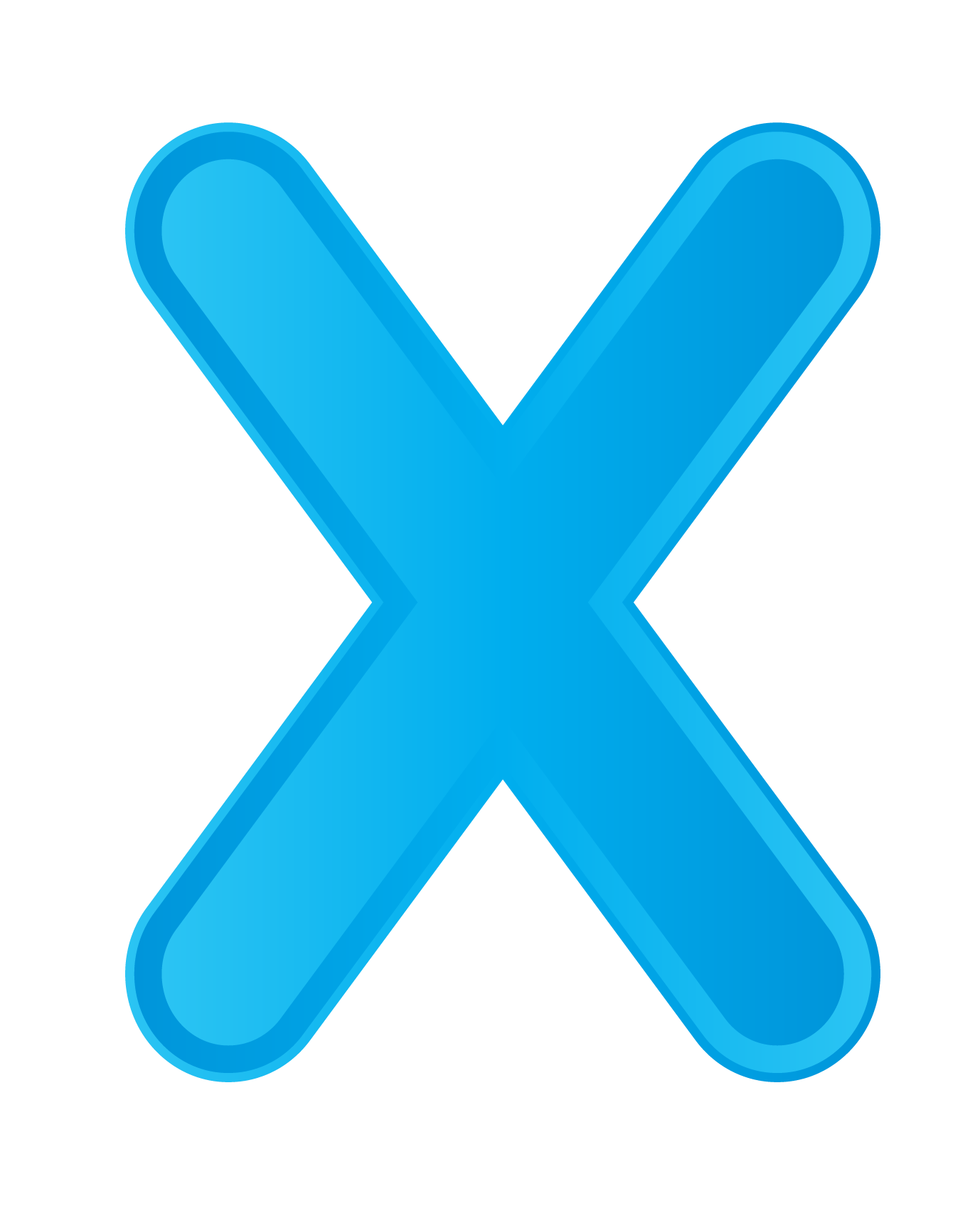 Letter X PNG Photo