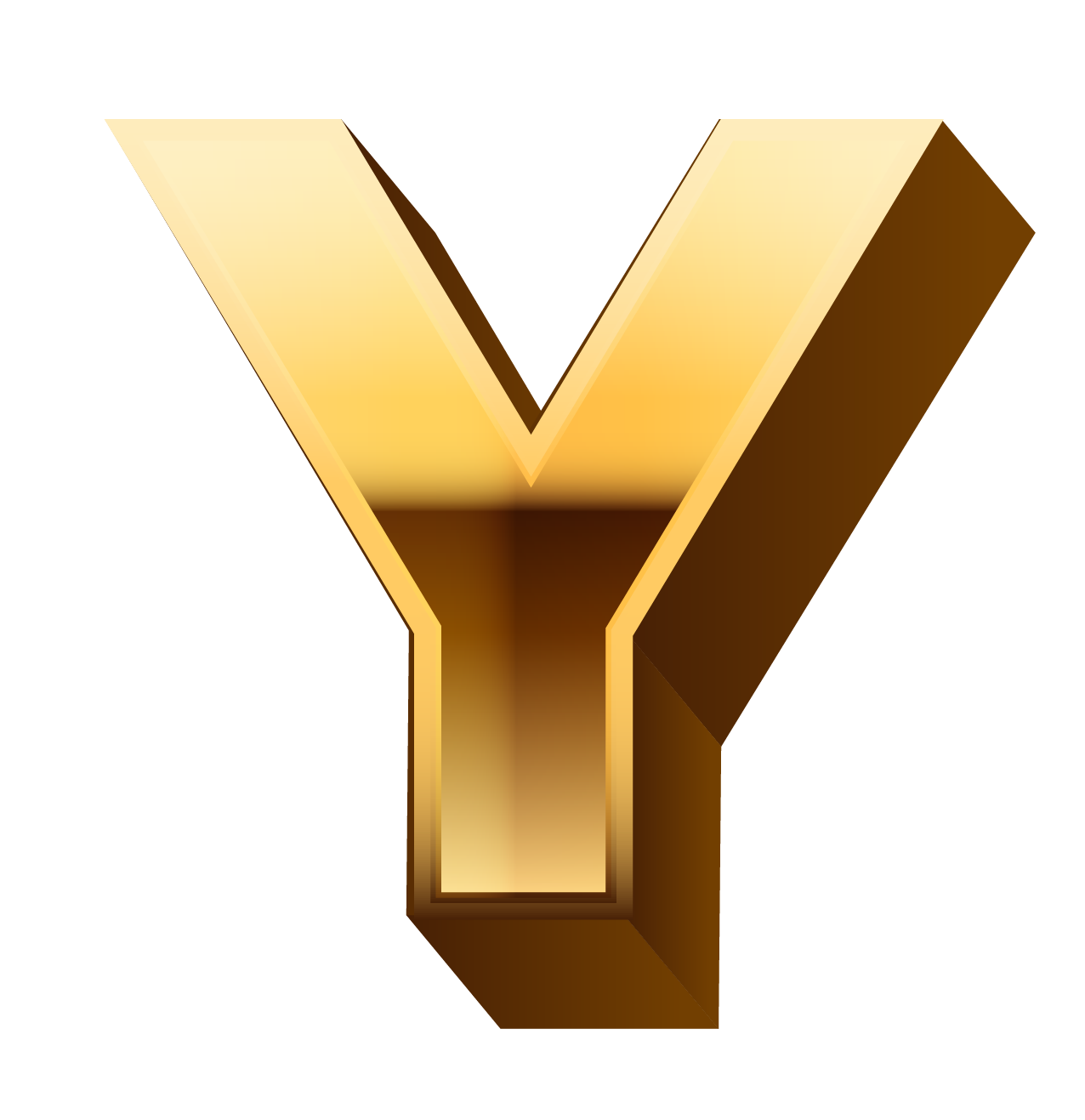 Letter Y PNG Stock Images