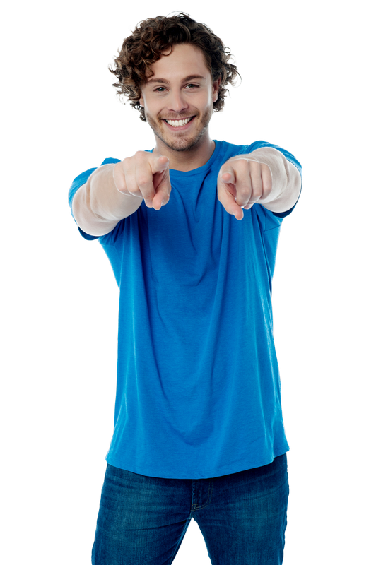 Hommes pointant sur Front Free Commercial User Images PNG