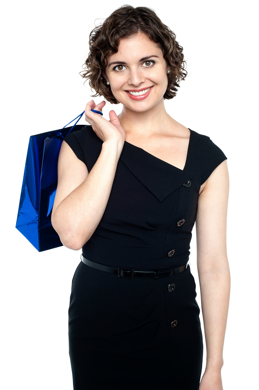 Persone Shopping Holding Bag Uso commerciale gratuito Immagine PNG