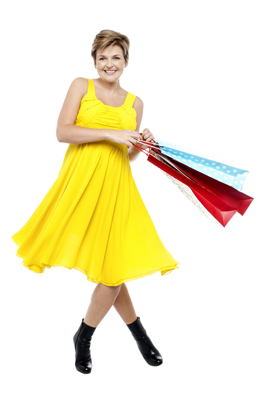 Persone Shopping Holding Bag Immagine GRATIS PNG