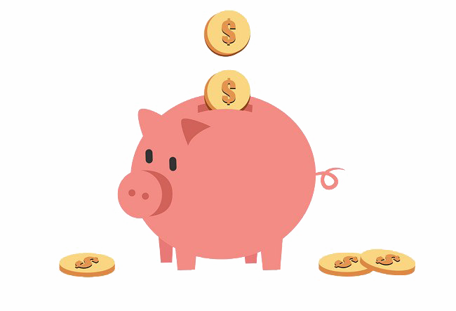 Piggy Gambar bank transparans