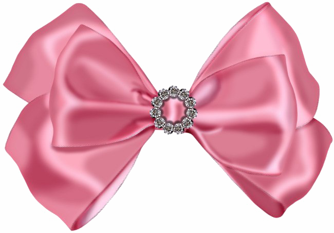 Pink Bow Transparan File