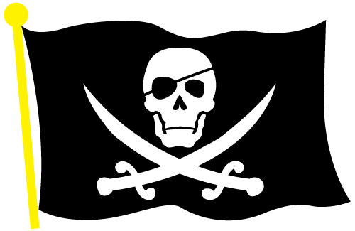 Пиратский флаг прозрачный файл