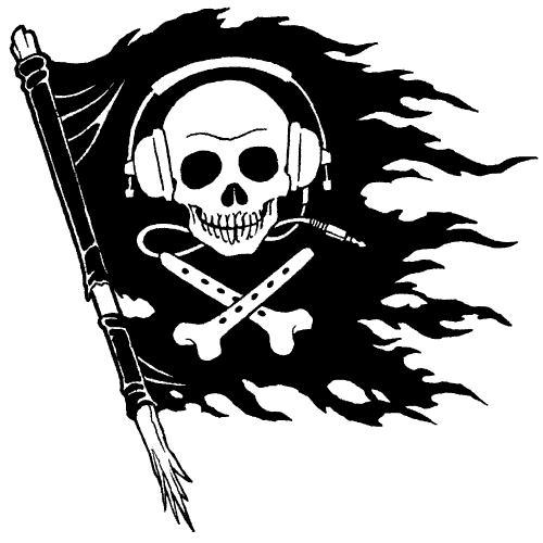 Пиратский флаг прозрачный образ