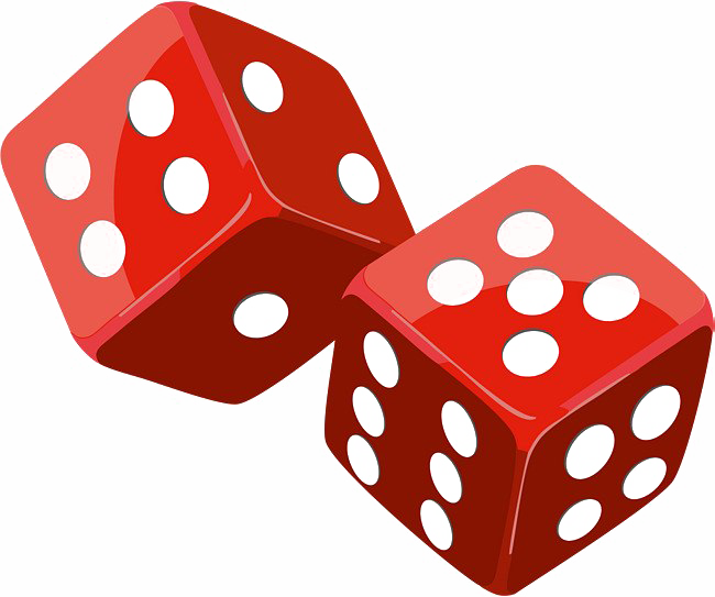 Red Dice PNG Download afbeelding