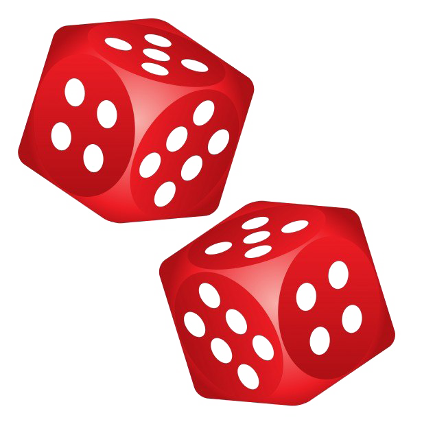 Red Dice PNG transparant beeld