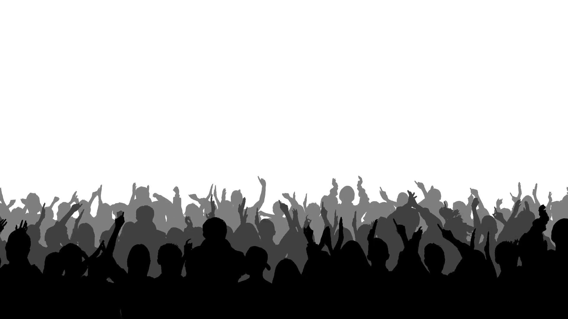 Silhouette Crowd Background PNG Image