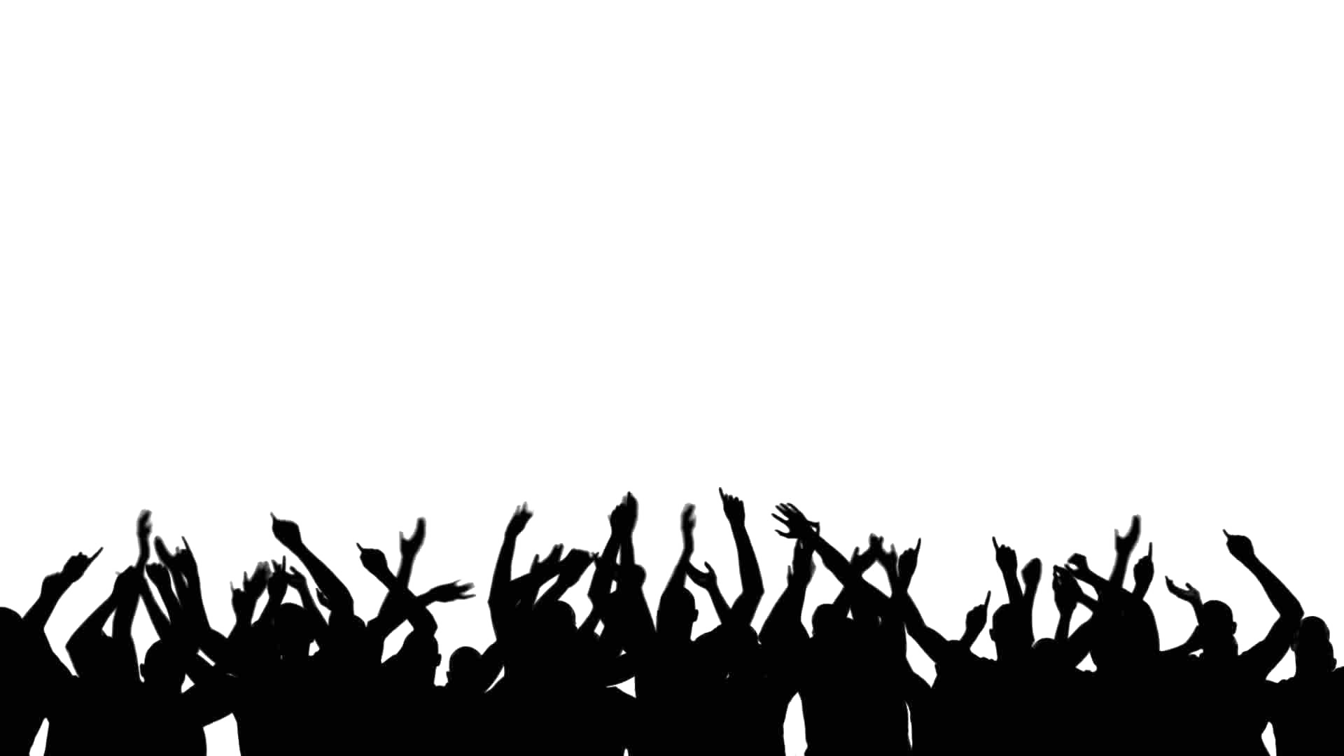 Silhouette Crowd PNG Clipart Hintergrund