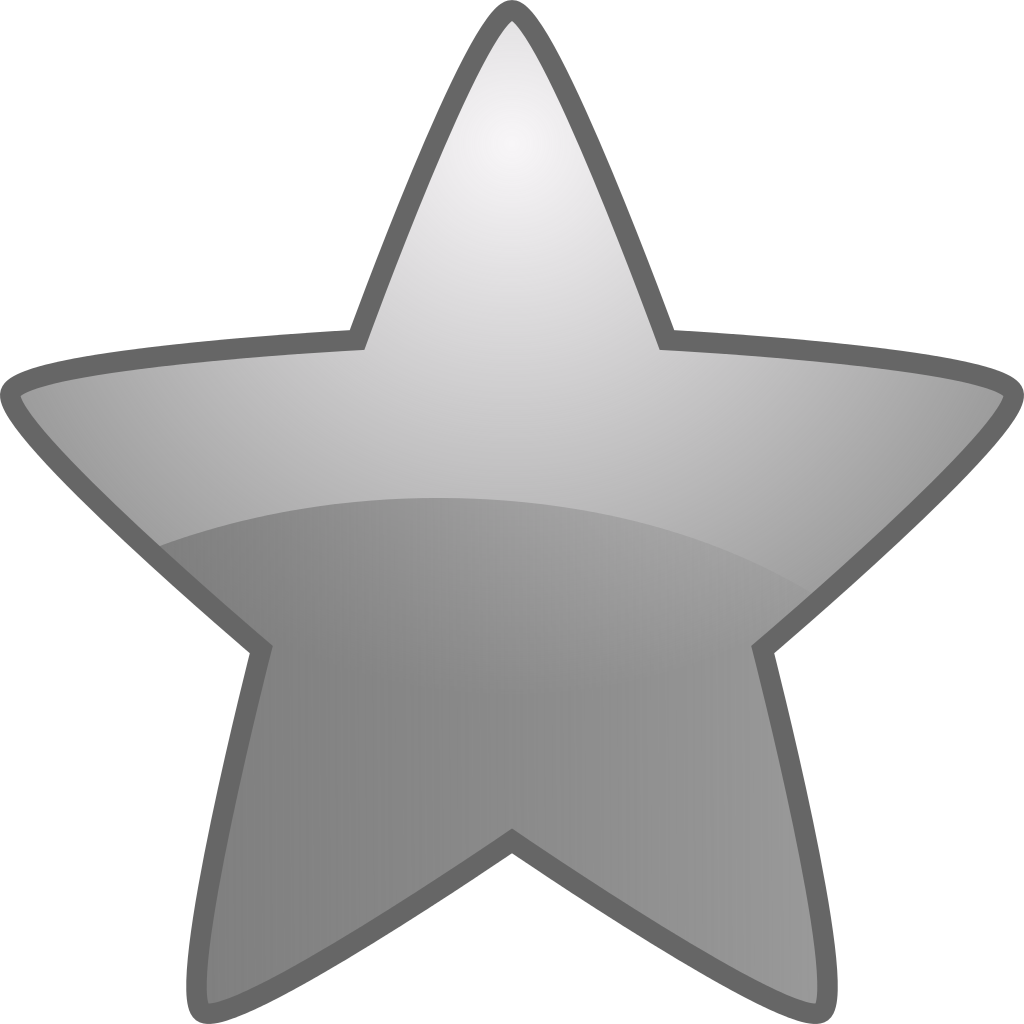Silver Star Background PNG Image
