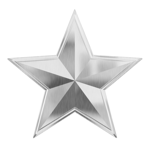 Silver Звезда скачать бесплатно PNG